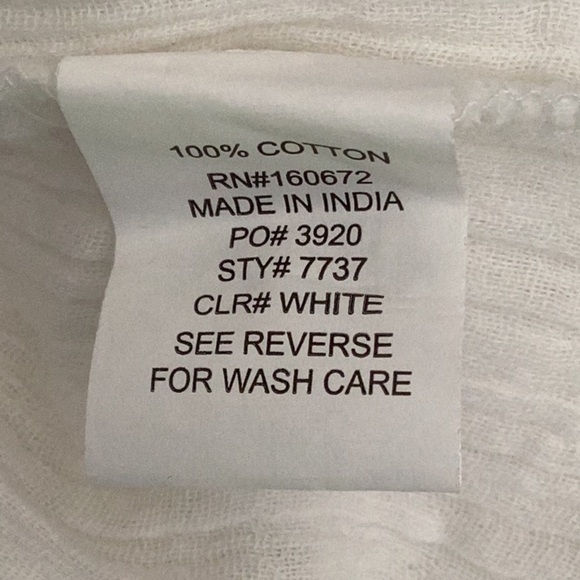 BLUE ISLAND NWT BEACH WEAR LONG WHITE DRESS SWIM COVER UP SUMMER XS - Picture 7 of 9